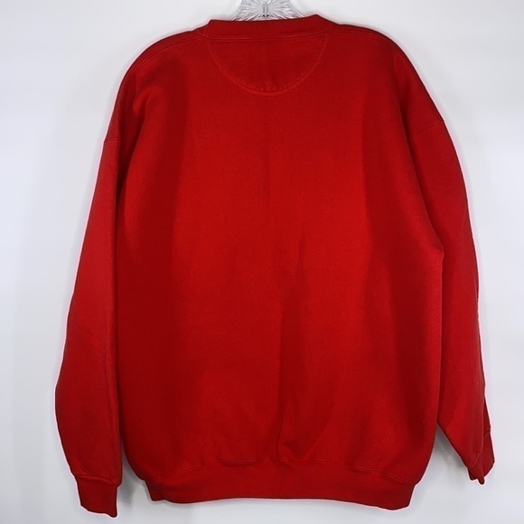 Vintage SANTEE HVYWT Grand View Wisconsin Red Crew Sweatshirt XL - Picture 2 of 6